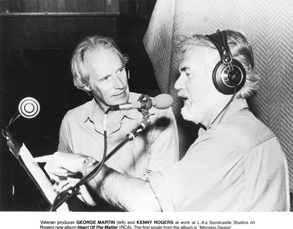 Sir George Martin record producer Kenny Rogers
