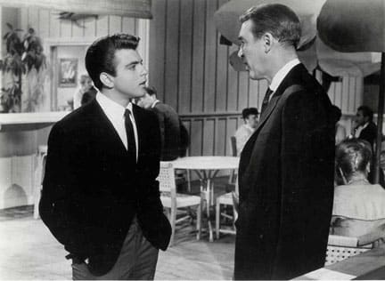 Fabian and Jimmy Stewart in Mr. Hobbs Takes a Vacation
