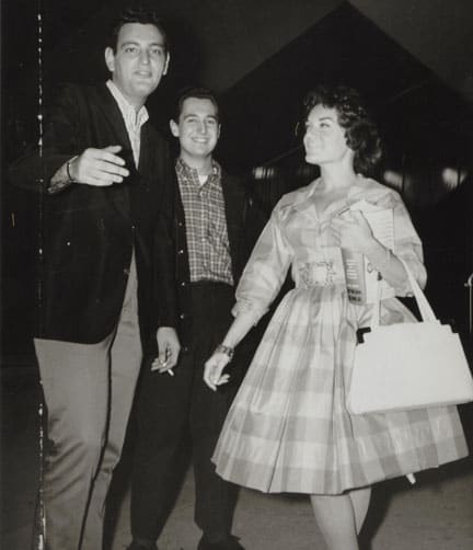 Howard Greenfield with Neil Sedaka and Connie Francis