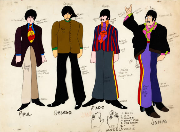 Beatles Yellow Submarine animation cel Heritage Auctions