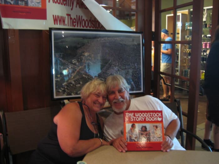 Barry Z Levine and wife Lianne. The Levines are the authors of The Woodstock Story Book, a compilation of his photos of Woodstock '69. Photo by Larissa Lytwyn.