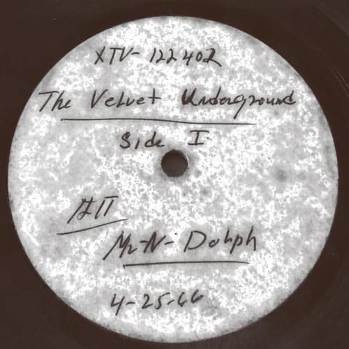 Velvet Underground acetate Shuga Records