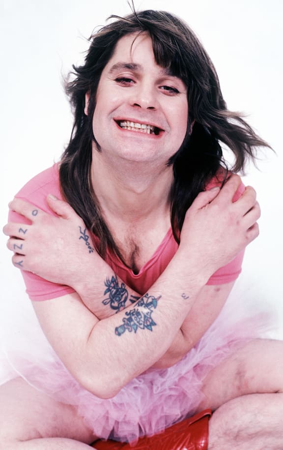 Ozzy Osbourne tutu photo by Mark Weiss