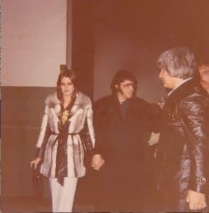 Ginger Alden, above, holding hands with Elvis. “I think Elvis was always trying to understand why he had become as popular as he had,” says Alden of her one-time fiancé. Photo courtesy BobKleinMedia.com