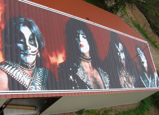 KISS 1996 reunion tour banner