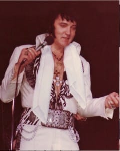 There was no doubt in Ginger Alden’s mind that Elvis was doing what he was meant to do. “Performing was in his blood. He loved to perform, and he loved to be onstage,” Ginger Alden says. Photo Donna Gaffin/Russ Howe Collection.