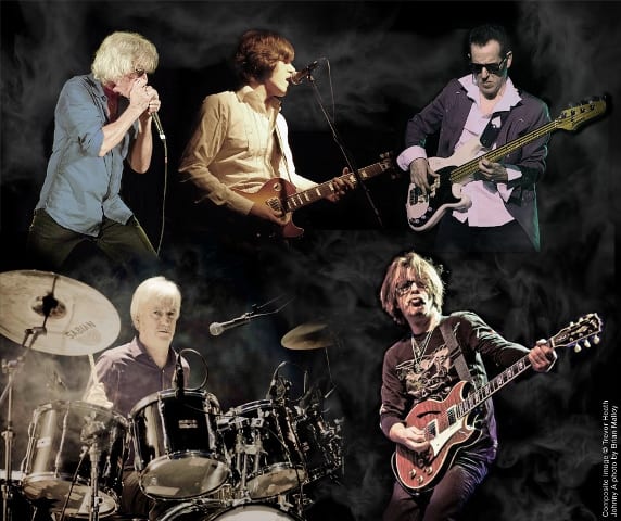 The current lineup of The Yardbirds (shown here) performed a blistering set at B.B. King’s in New York City on Monday, November 2nd. (Photo by Trevor Heath)
