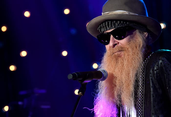 Billy Gibbons of ZZ Top performs onstage during Skyville Live Presents Guitar Greats featuring Billy Gibbons, Robert Randolph, Charlie Starr, and Charlie Worsham on May 4, 2017 in Nashville, Tennessee. (Photo by Rick Diamond/Getty Images for Skyville)