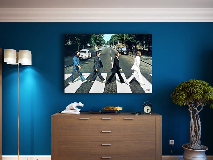 Nothing's better than an Abbey Road crossing in your living room. Image courtesy of Steiner Sports.