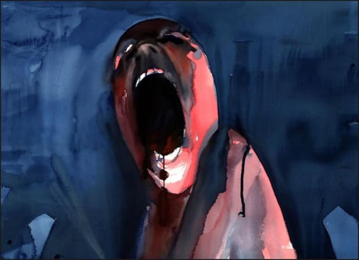 Gerald Scarfe's "The Scream." Image courtesy of San Francisco Art Exchange