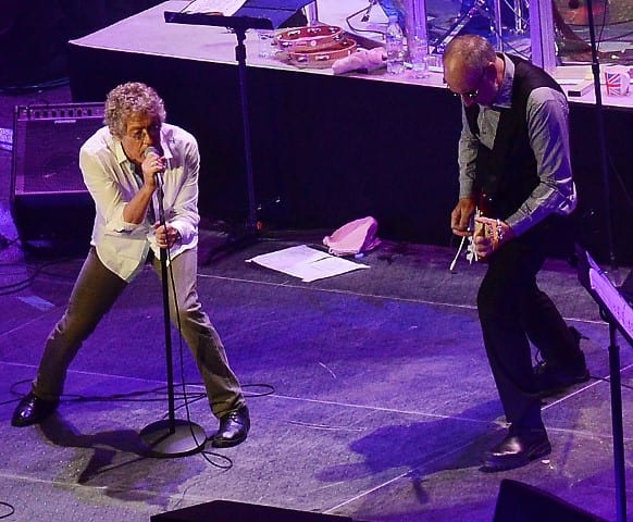 The Who pulled out all of the stops at their outstanding show on Saturday, March 19th at the Prudential Center in Newark, NJ. (Press photo by Rick Diamond)