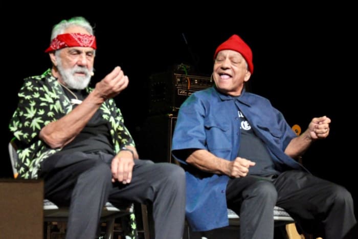 Tommy Chong & Cheech Marin in Celebrity Theatre of The Flower Power Cruise on the Celebrity Infinity April 5, 2019 by Alisa B. Cherry.