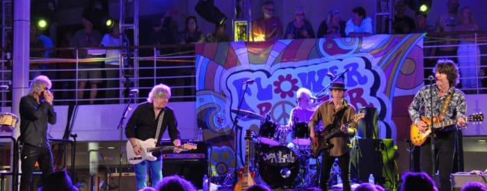 The Yardbirds on Pool Deck of The Flower Power Cruise on the Celebrity Infinity April 3, 2019 by Alisa B. Cherry.