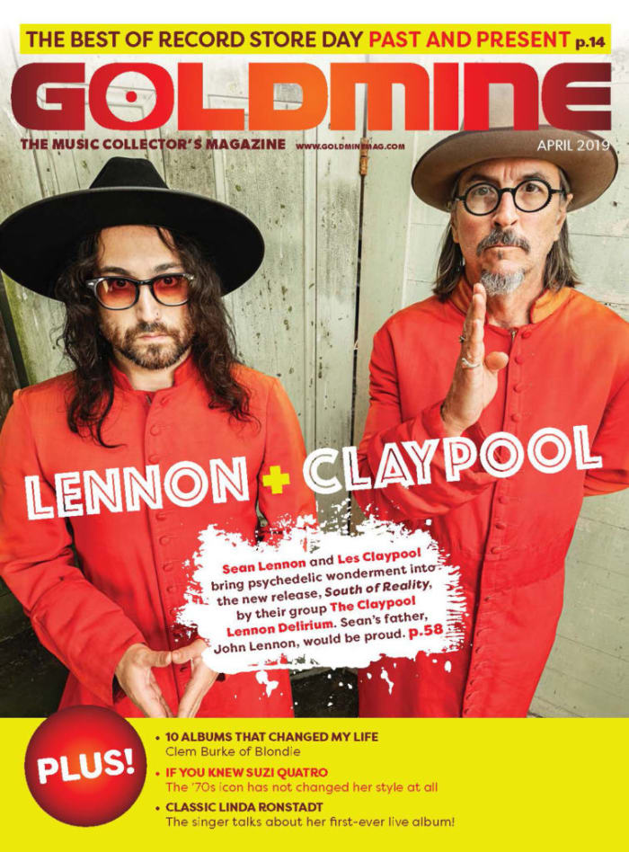 Read the Sean Lennon interview as part of this Claypool Lennon Delirium feature by picking up the new print issue of Goldmine Magazine on the newsstand now at select Barnes and Noble and Books A Million stores, or by digital download by clicking the above image.