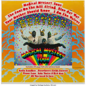 The “Magical Mystery Tour” original gatefold mono LP (Capitol MAL2835) recently sold for $1,750 at Heritage Auctions. Image courtesy of Heritage Auctions.