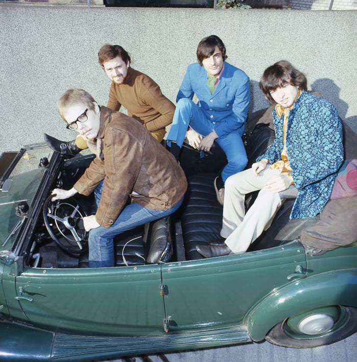 Vanilla Fudge posed in an open top car by Alster Lake, Hamburg, Germany in 1968 (Photo by Gunter Zint/K & K Ulf Kruger OHG/Redferns)