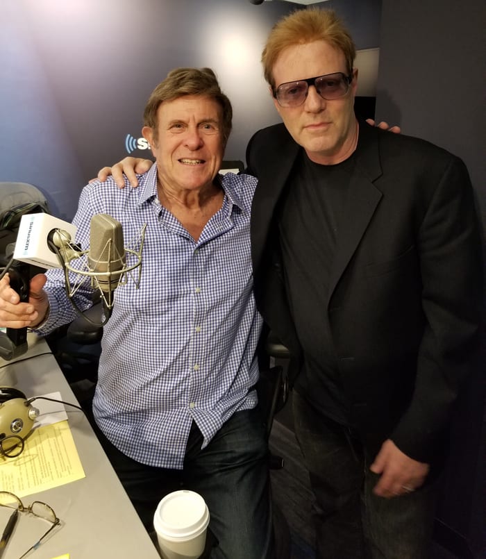 Cousin Brucie (Bruce Morrow) and John (Jay Jay) French at SiriusXM radio studios. Photo courtesy of John French.