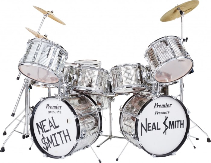 Neal Smith's 18-piece Billion Dollar Babies Tour Premier Mirror Ball drum set (opening bid: $7,500)