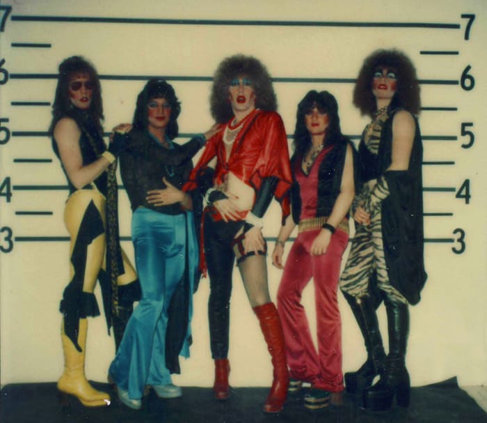 A vintage lineup: Jay Jay French, Eddie Ojeda, Dee Snider, Tony Petri, Mark Mendoza. (Photo courtesy of Music Box Films)