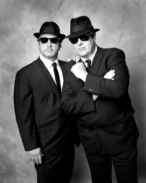 Jim “Brother Zee” Belushi (left) and Dan “Elwood Blues” Aykroyd (right) teamed to perform a fun and memorable show as The Blues Brothers at the Wellmont Theater in Montclair, NJ on Friday, March 4th. (Photo by Stephanie Alexander)