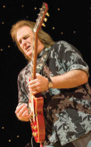 Rocky Athas performs with John Mayall at De Montfort Hall And Gardens on November 8, 2011 in Leicester, England. (Photo by Steve Thorne/WireImage)