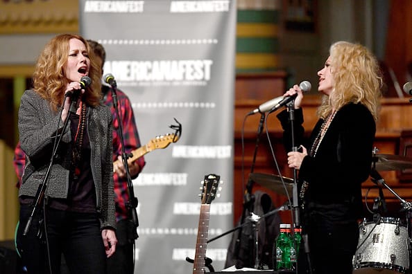 NASHVILLE, TN - SEPTEMBER 14: Recording Artists Allison Moorer and Shelby Lynne perform during the 18th Annual Americana Music Festival & Conference at the Downtown Presbyterian Church on September 14, 2017 in Nashville, Tennessee. (Photo by Jason Davis/Getty Images for Americana Music)