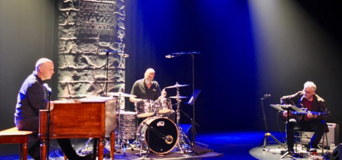 John Medeski & Marc Ribot Trio at Gesu, Montreal Jazz Festival, June 29, 2018. Photo by Alisa B. Cherry