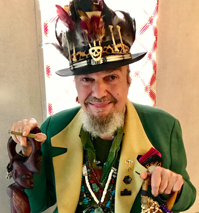 “Producer Harold Battiste gave the record his style of psycho-delphia," Dr. John says of the album "Gris-Gris." "I didn’t want to be the front man but (singer) Ronnie Barron’s manager thought it would be a bad career move for him. My conga player ‘Didymus’ told me that if Bob Dylan can sing, then I can sing, too." Photo courtesy of Dr. John.