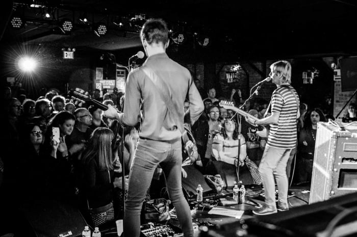 Dan Fenton and Dave Fenton of The Vapors at the final show of The Vapors’ sold-out three-night stand at New York City’s Mercury Lounge. (Photo by Si Root: @siroot -https://www.instagram.com/siroot/)