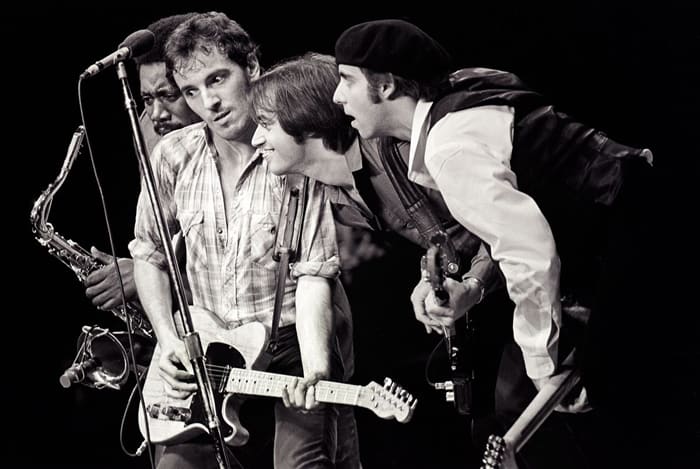 Bruce Springsteen and the E Street Band in 1980 during the original tour for “The River.” Mark Weiss photo.