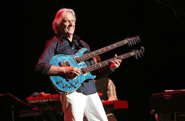 John McLaughlin performs onstage at Royce Hall on December 9, 2017 in Los Angeles, California. (Photo by Rachel Murray/Getty Images for UCLA's Center for the Art of Performance)