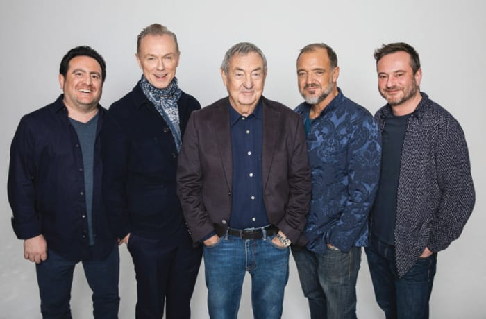 Nick Mason and his Saucerful of Secrets lineup (L-R): Lee Harris, Gary Kemp, Mason, Guy Pratt and Dom Beken. Photo by Paddy Balls/Martin Griffin.