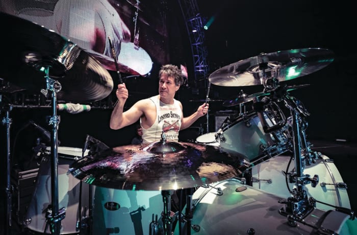 Michael Cartellone performing with Lynyrd Skynyrd. Photo by Doltyn Snedden, courtesy of Michael Cortellone.