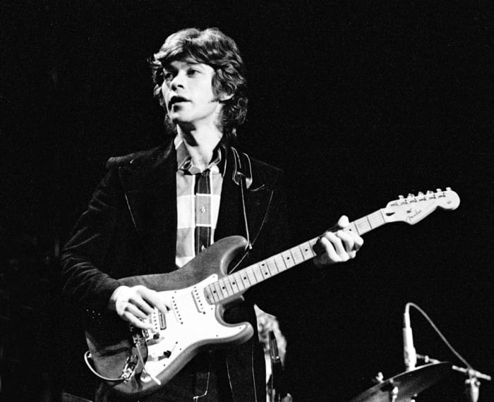 Robertson performs live onstage in Rotterdam, Netherlands in June 1971. Gijsbert Hanekroot/Redferns.