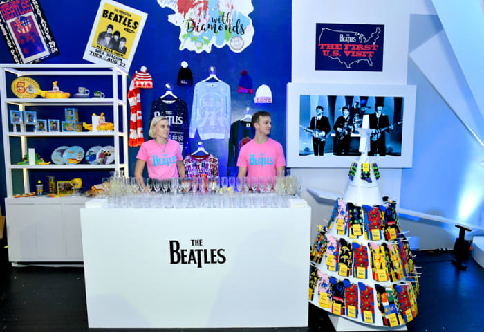 A wide variety of merchandise at The Beatles Pop-Up Shop launch for Holiday 2019 on December 10, 2019 in New York City. (Photo by Eugene Gologursky/Getty Images for Sony Music)