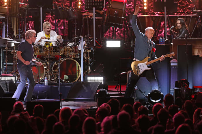 Roger Daltrey (left) and Pete Townshend, shown performing at The Hollywood Bowl on October 13, 2019, participated in a documentary from Cincinnati’s WCPO-TV about the December 3, 1979 concert tragedy outside of a concert by the band at Cincinnati’s Riverfront Coliseum. (Photo by Randall Michelson)