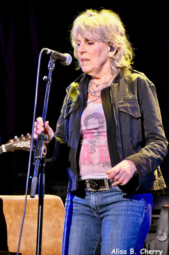 Lucinda Williams opening for Bonnie Raitt at the Tennessee Theatre, Knoxville, TN on May 29, 2022. Photo by Alisa B. Cherry.
