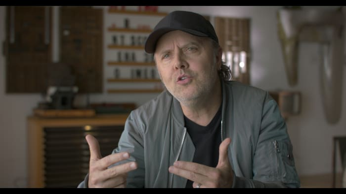 Lars Ulrich states in the film that Metallica is the only band in which he’s been a member. (Photo courtesy of Roswell Films)
