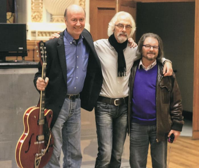 A few of the band members in a more current photo. (L-R): Eddy Pumer, Peter Daltrey and Dan Bridgman.