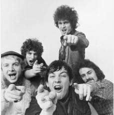 The Animals late 1967-early 1968, left to right, Vic Briggs, Johnny Weider, Eric Burdon, Danny McCulloch, Barry Jenkins, photo by Michael Ochs, Getty Images