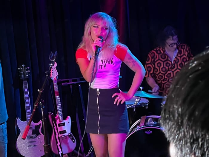 Fiona Silver is pictured here during her performance at NYC’s Berlin Under A on Thursday, August 26th. (Photo by John Curley)