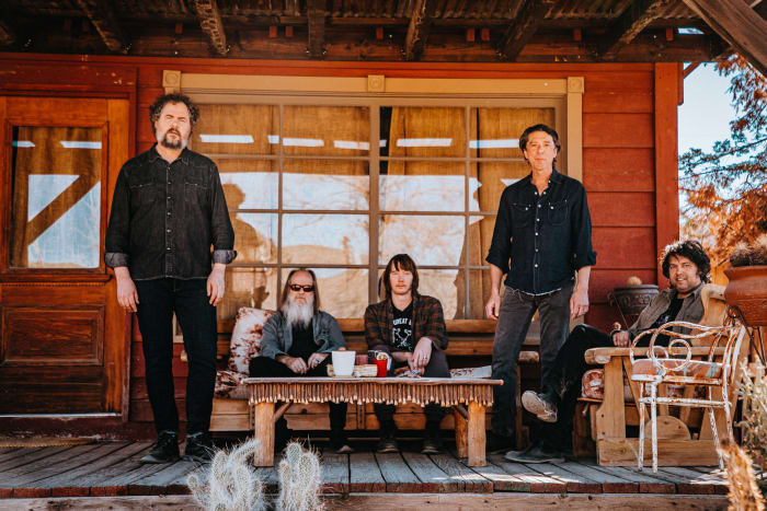 Drive-By Truckers (L-R): Patterson Hood, Brad Morgan, Matt Patton, Mike Cooley, Jay Gonzalez.