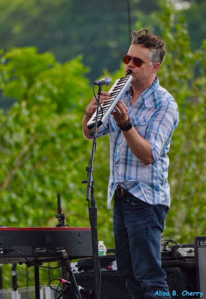 Gabe Dixon opening Wheels of Soul Tour 2022 at beautiful Artpark, in Lewiston, New York on July 12, 2022. Photo by Alisa B. Cherry