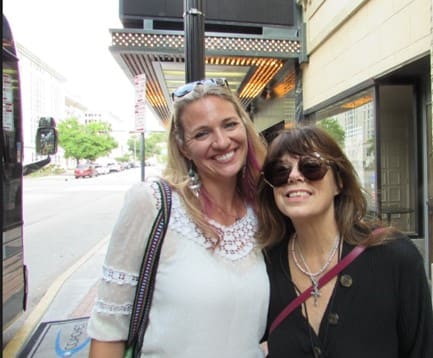 Brianna Kurtz and Susan Cowsill, June 2019, arriving in Jacksonville, Florida for The Happy Together Tour 2019