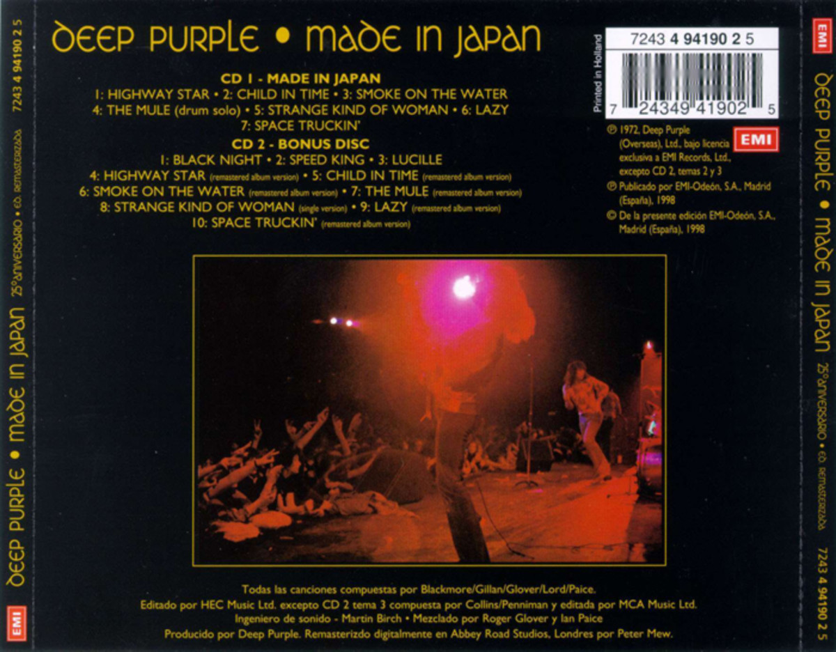 If you look closely enough you can spot a young Phil Collen in the audience of the Deep Purple concert photographed and put on the back cover of "Made In Japan."
