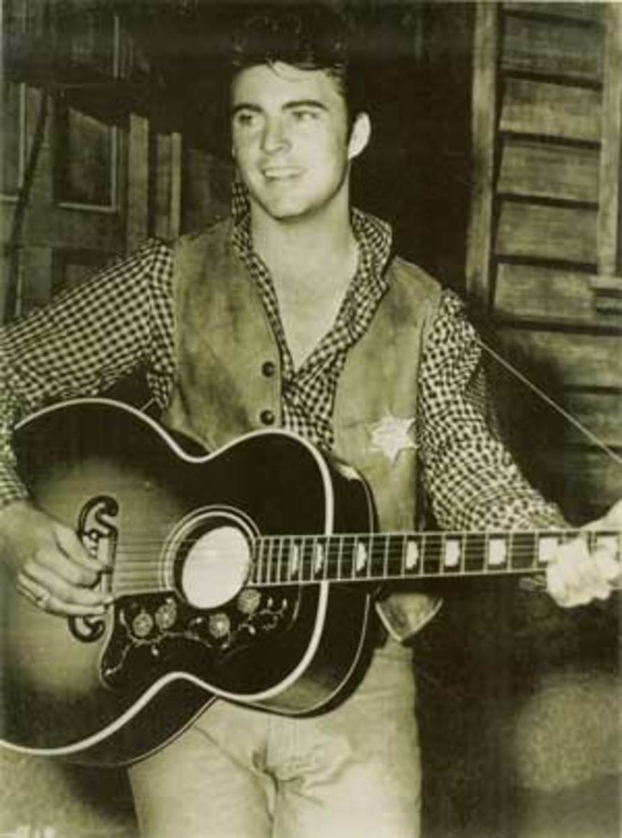 Ricky Nelson on the set of “Rio Bravo. Photo courtesy of Kent McCombs’ collection