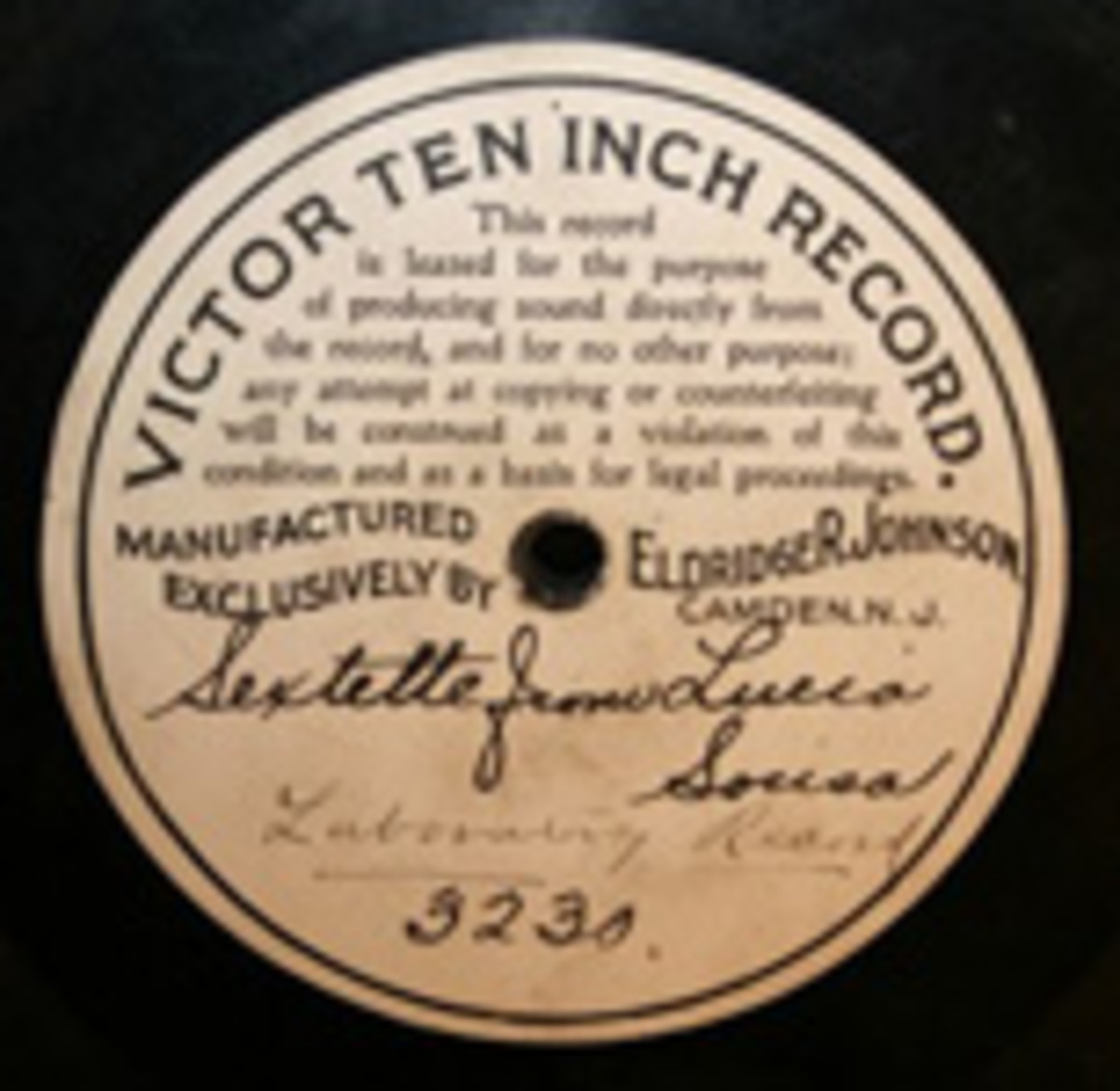 Sextette 10-inch Victor