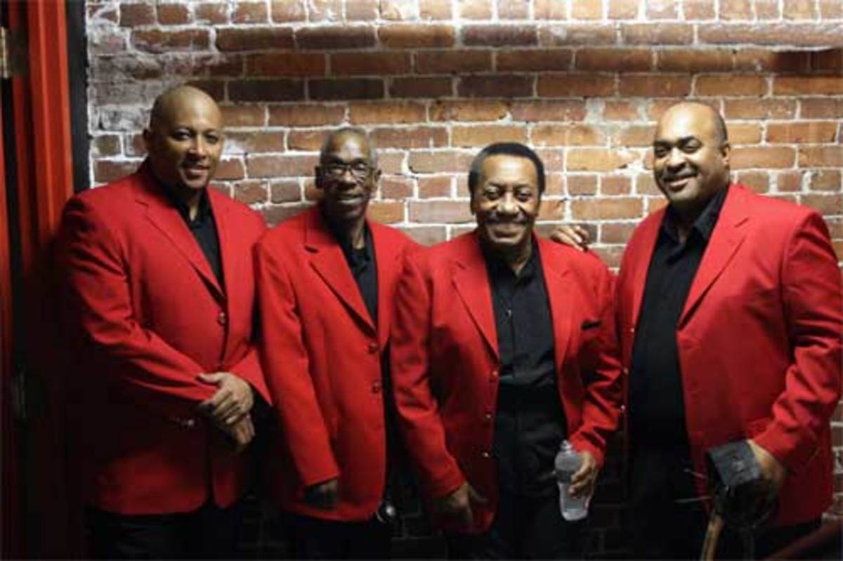 Still making beautiful music are (from left) Leon Weaver, Pee Wee Smith, Maurice Williams and Ron Henderson Jr. Photo courtesy Randy Barker 