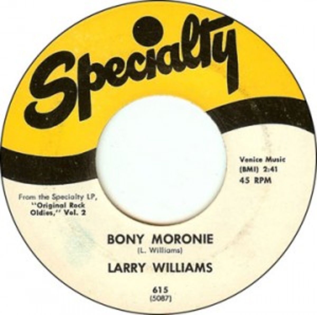 Larry Williams Bony Moronie Specialty