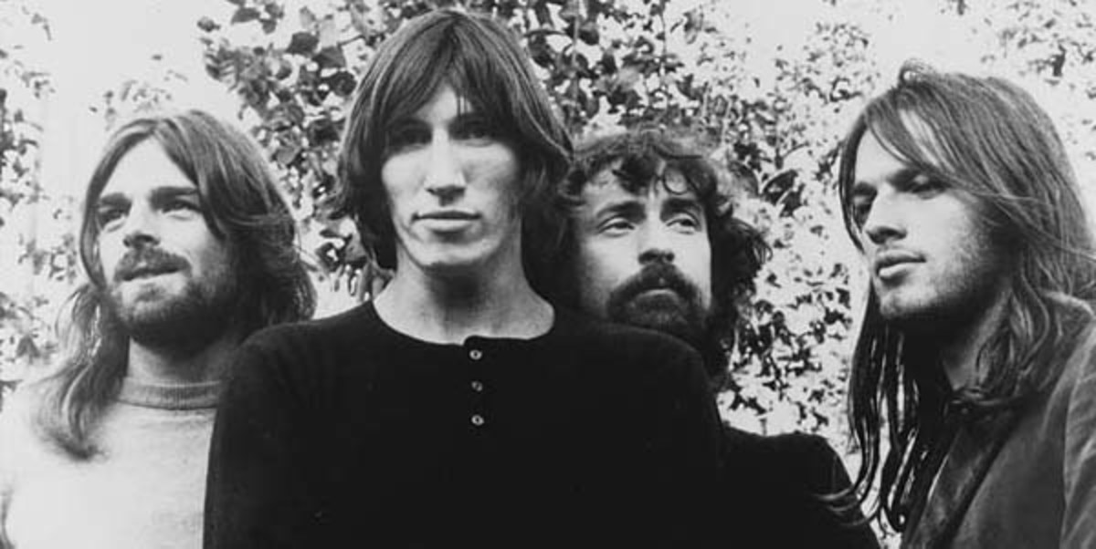 Pink Floyd at its new beginning (left to right, Richard Wright, Roger Waters, Nick Mason, and David Gilmour).